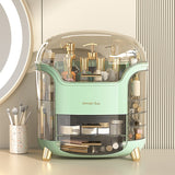 Desktop Dressing Table Cosmetic Dustproof Storage Box(Green)